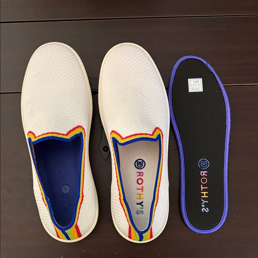 Rothy's Cream Slip-Ons